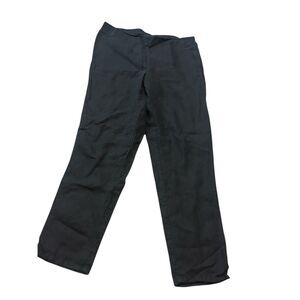 Nice Womens Love Linen J.Jill Black Pull On Elastic Waist Linen Pants size mediu